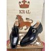 Monk Strap Kösele Deri Ayakkabı 