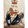 Monk Strap Kösele Deri Ayakkabı 
